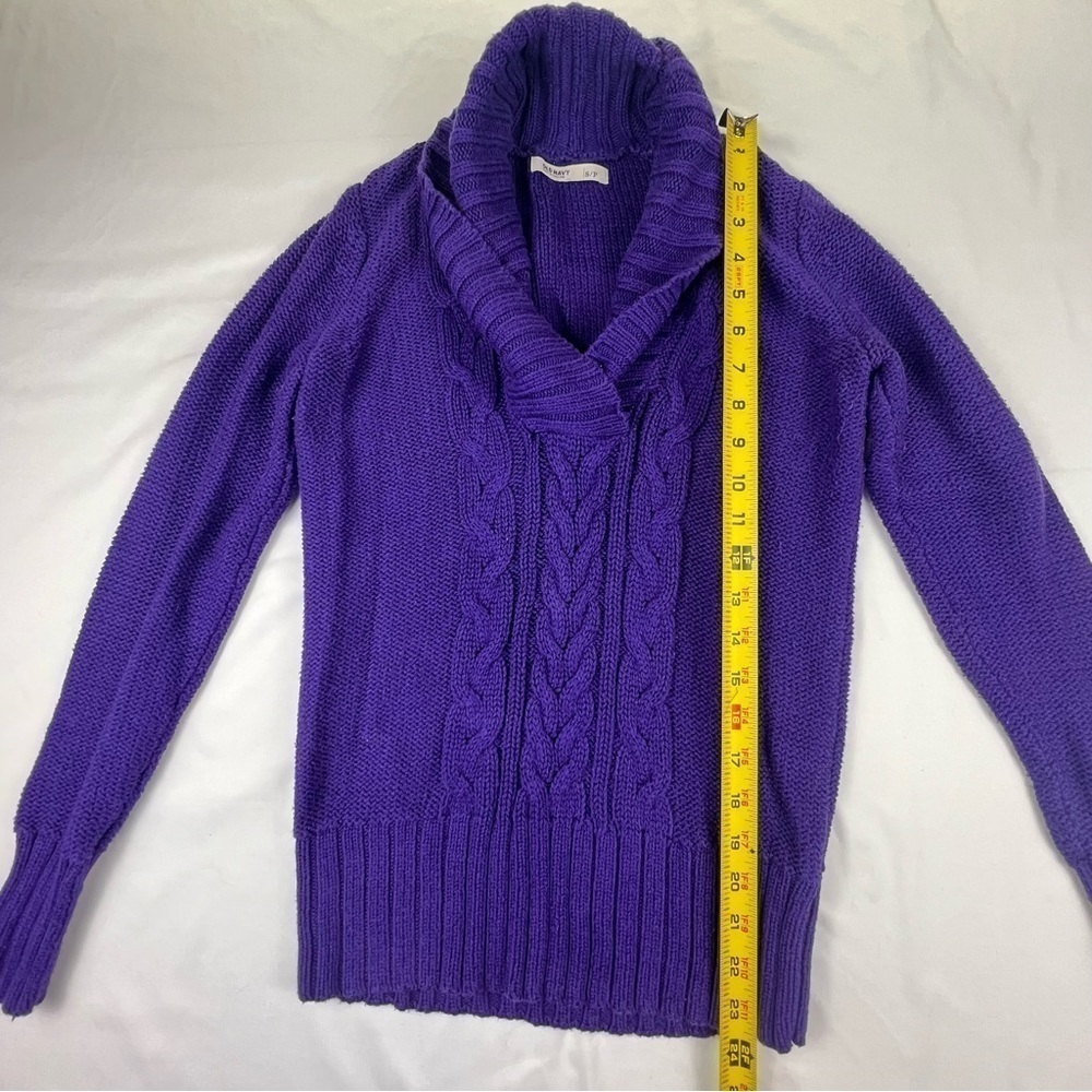 Old Navy - Women’s Small Cowl Neck Sweater - Purple - Picture 5 of 9